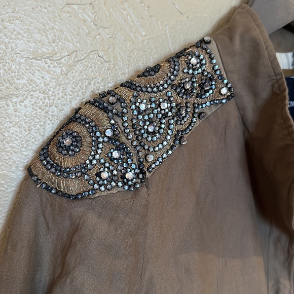 GRYPHON New York embellished crinkled linen jacket - Picture 2 of 7